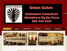 Tablet Screenshot of grotonguitars.com